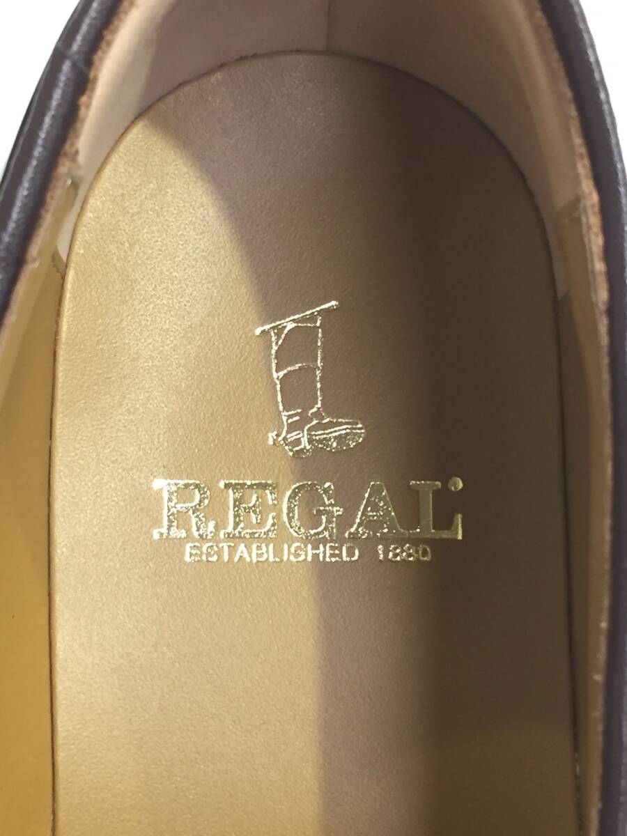  box * tag attaching REGAL Reagal JE03 AH Wing tassel leather shoes business shoes shoes 24.5cm/3E Brown 
