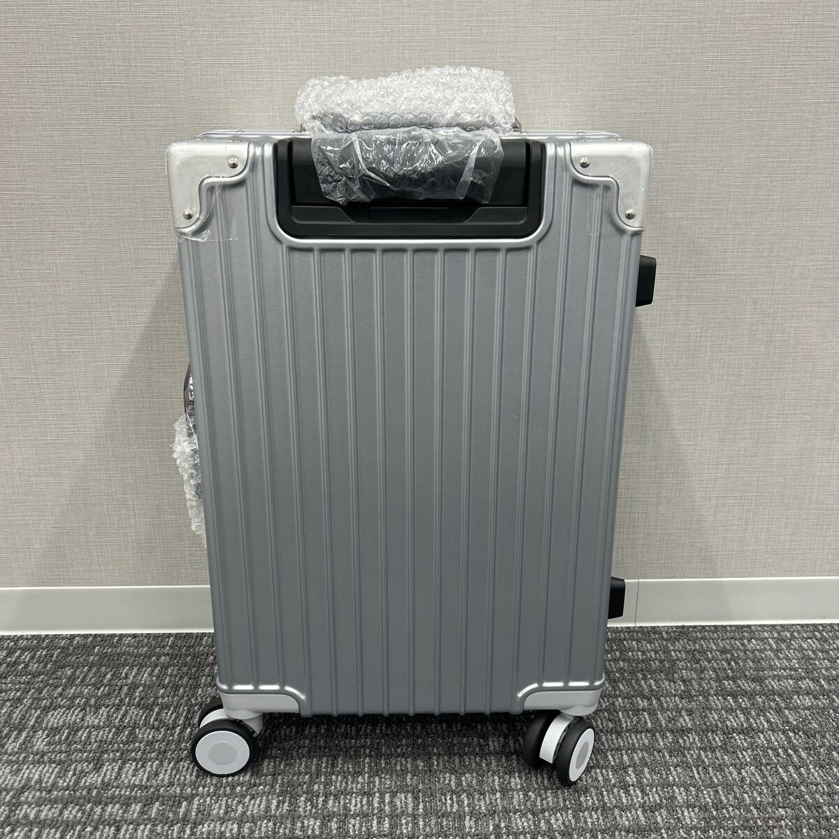 キャリーケース スーツケース 機内持ち込み 40L キャリーバッグ シルバー 2