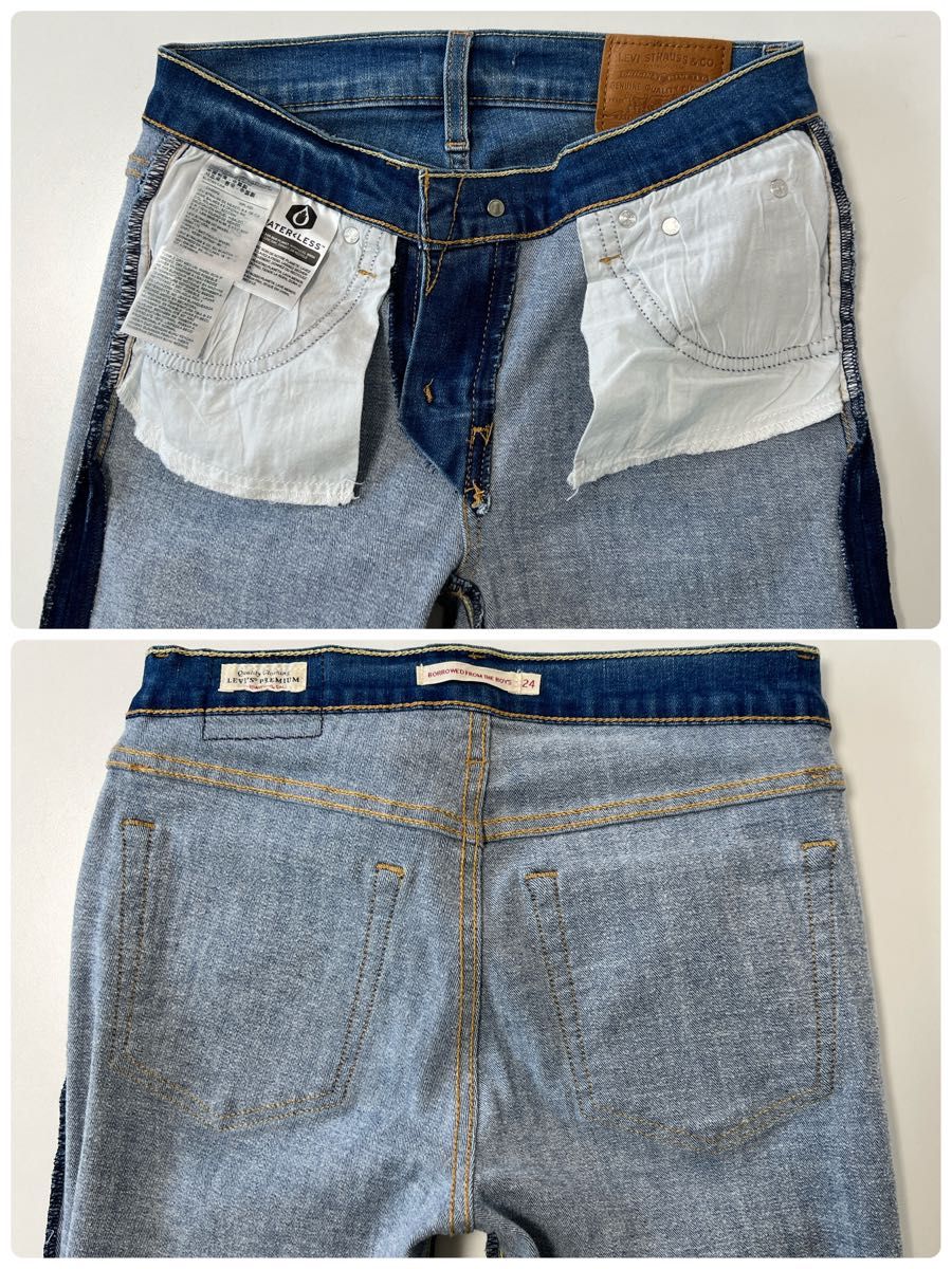 レディースデニム　LEVI'S W24L30 BORROWED FROMTHEBOYS リーバイス　ジーパン　ジーンズ　