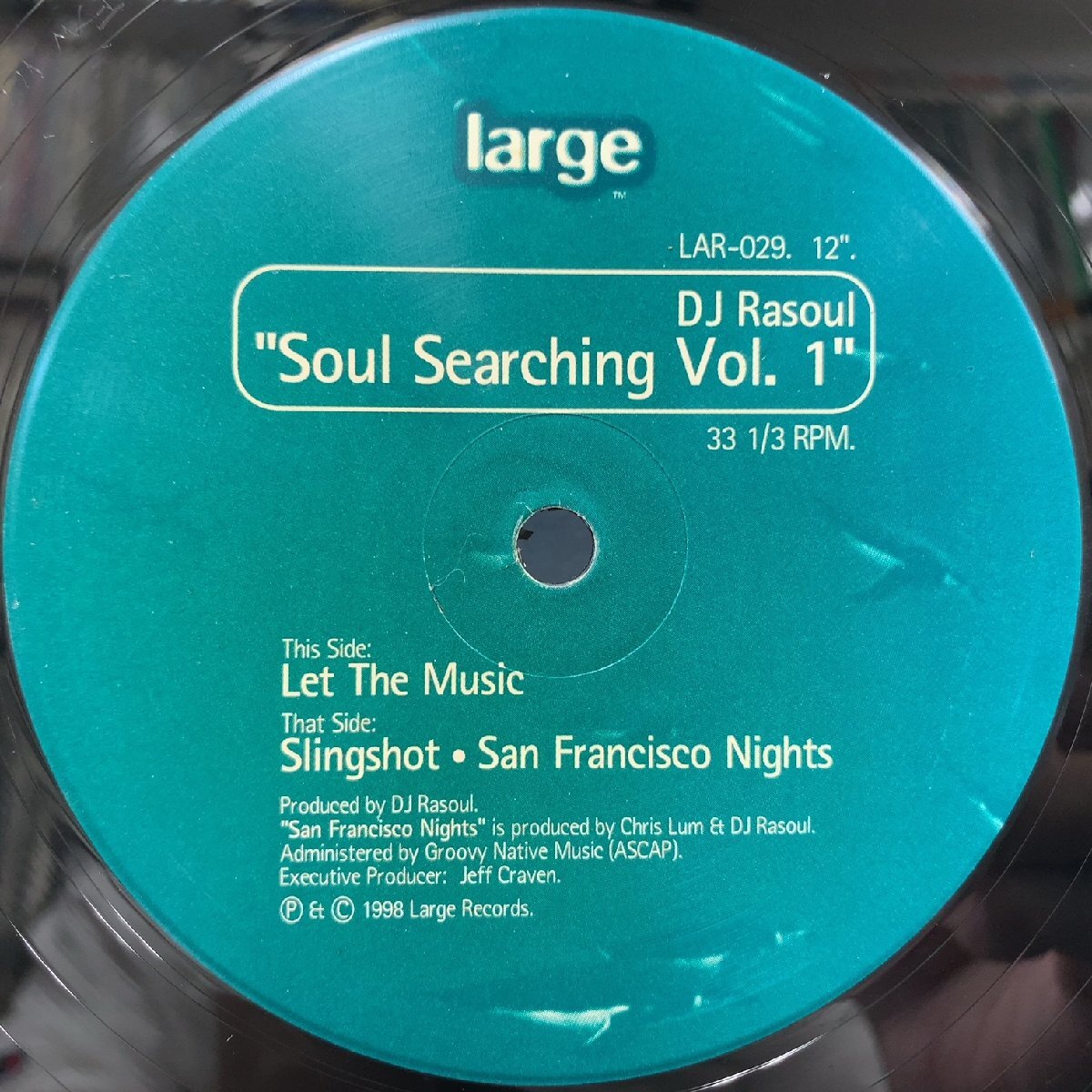 DJ RASOUL / Soul Searching Vol. 1 12inch Vinyl record (アナログ盤・レコード)の画像1
