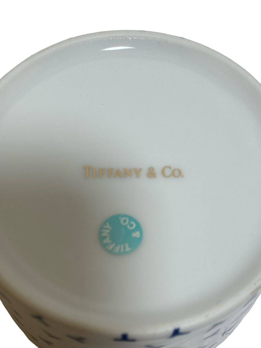 【未使用品】 TIFFANY&Co. ティファニー ダンシングT カップ&ソーサー 5客 マグカップ1客 箱入の画像8