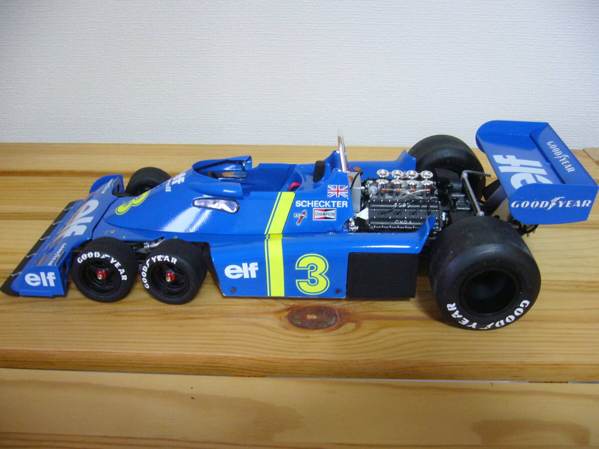 タミヤ ビッグスケールシリーズNo.19 1/12 ティレル P34 シックスホイーラー Tyrrell P34 SIX WHEELER 完成品の画像5