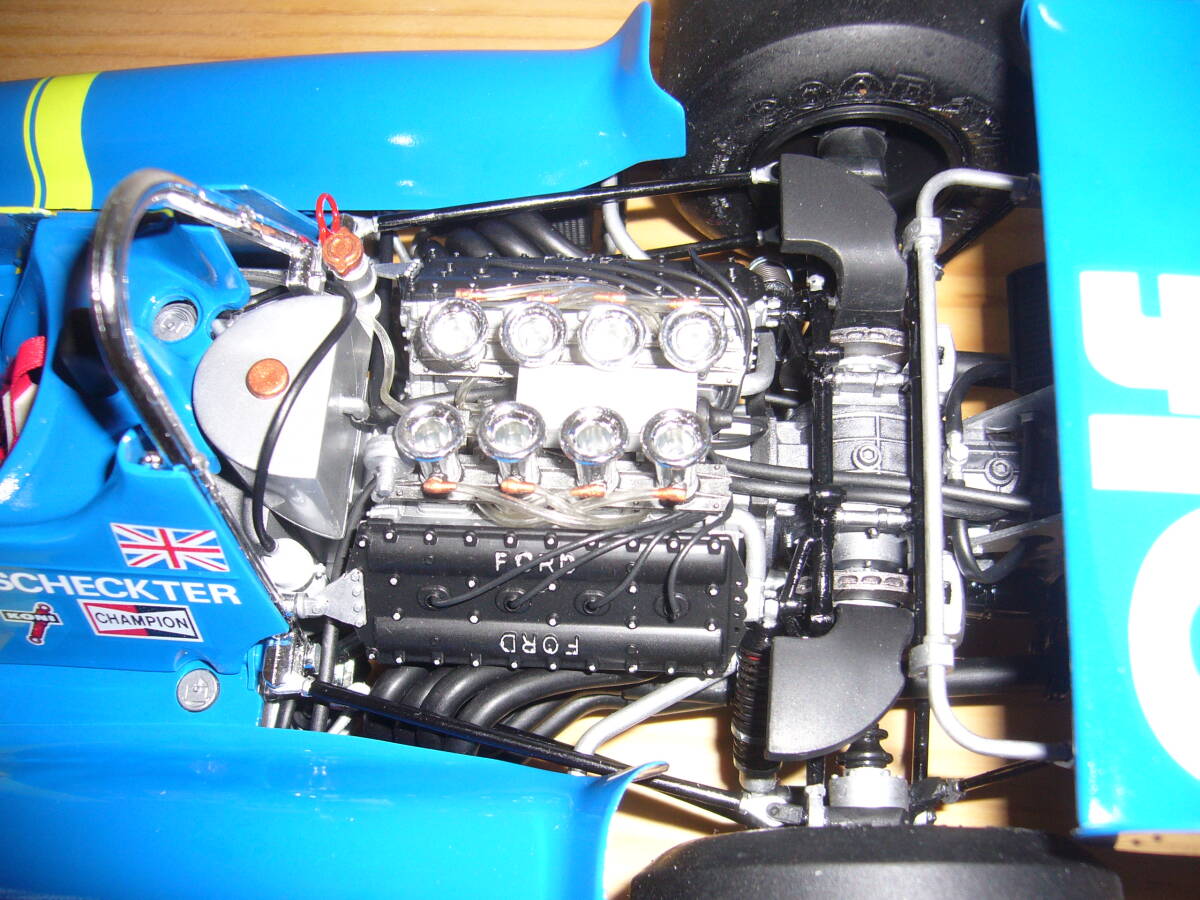 タミヤ ビッグスケールシリーズNo.19 1/12 ティレル P34 シックスホイーラー Tyrrell P34 SIX WHEELER 完成品の画像8