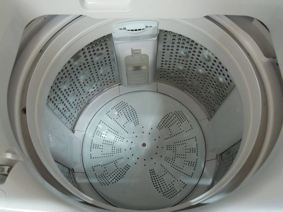  日立 全自動電気洗濯機 ビートウォッシュ BW-V80G 洗濯容量8kg 2021年製 ホワイト 傷有り 直接引き取り可能_画像6