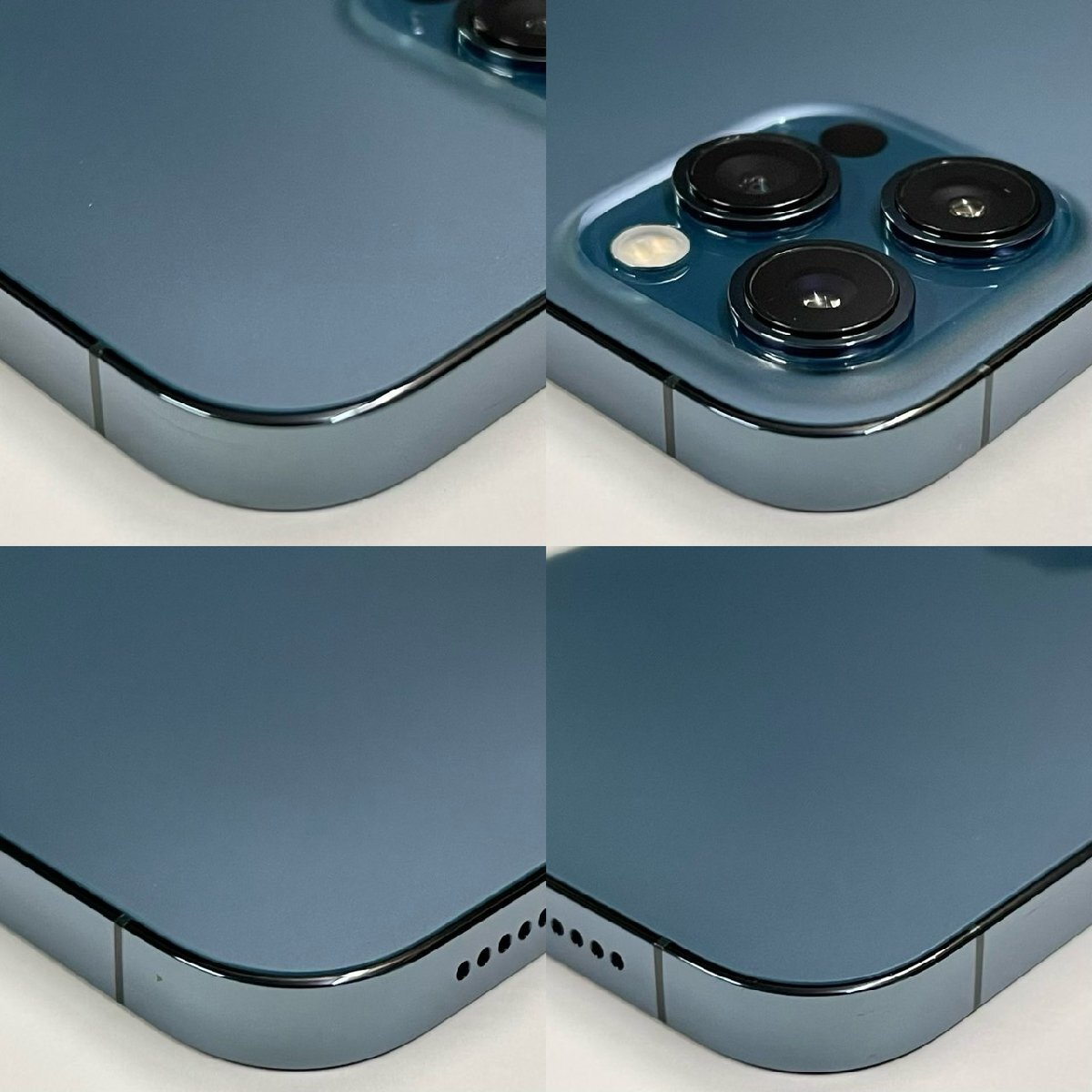 【中古/ジャンク】Softbank iPhone12 Pro Max 128GB パシフィックブルー 赤ロム保証 【送料無料/名古屋大須店】の画像6