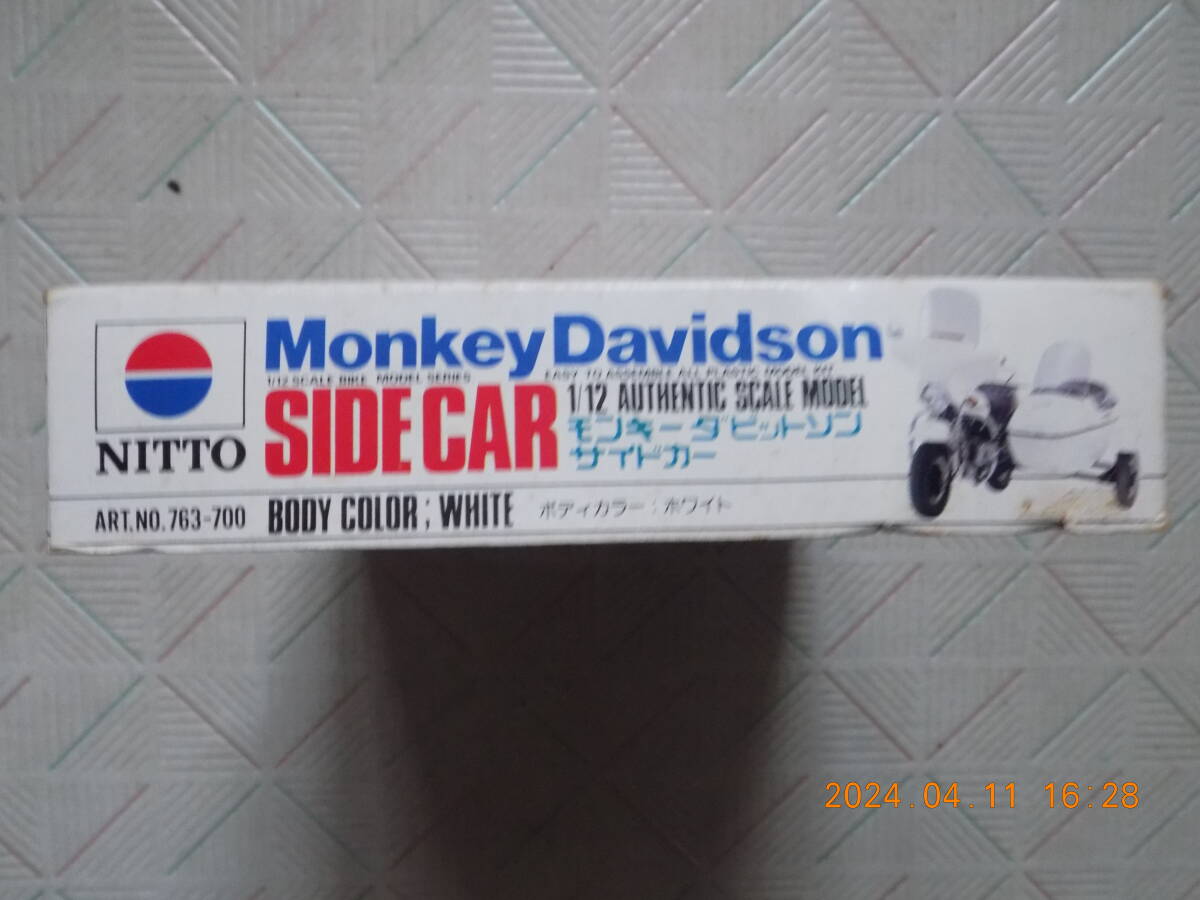 Monkey Davidson SIDECAR ( NITTO 1/12 SCALE BIKE MODEL SERIES. EASY TO ASSEMBLE ALL PLASTIC MODEL KIT )の画像3