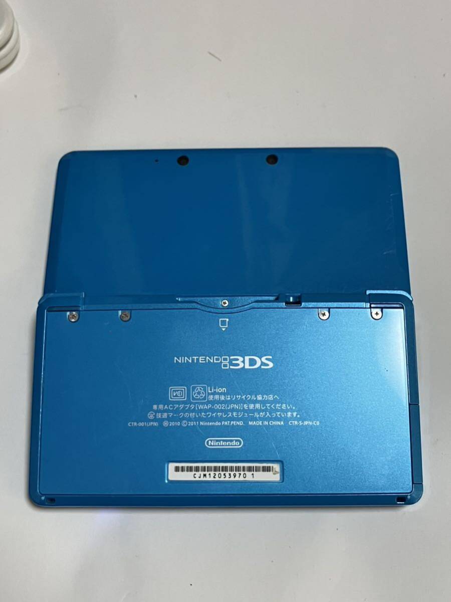 【RA-24】通電OKジャンク☆New Nintendo 3DSLL ホワイト+3DSアクアブルー まとめて2台セット！の画像7