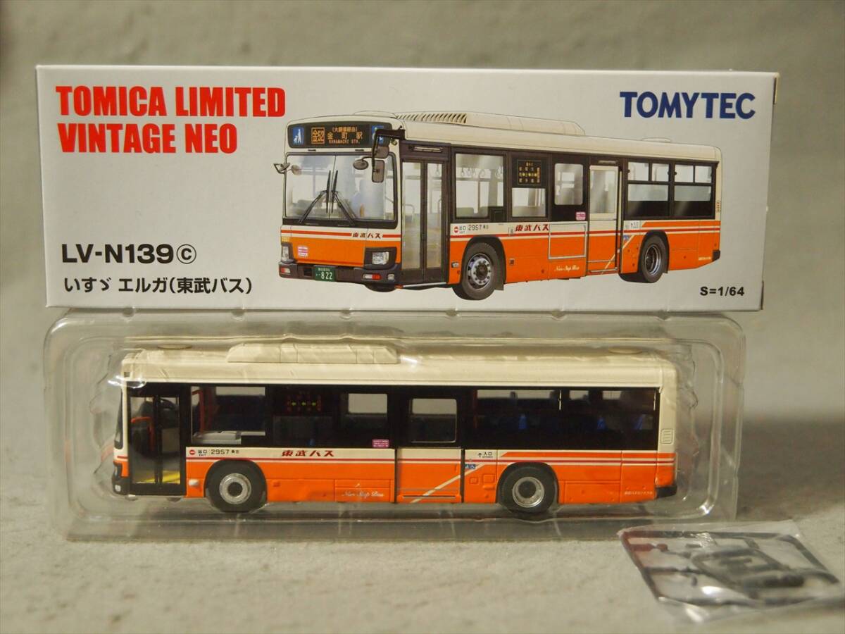 1/64 いすゞ エルガ (東武バス) トミーテック トミカリミテッドヴィンテージNeo LV-N139cの画像1