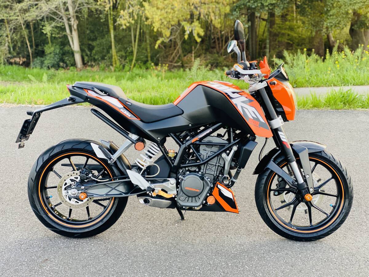 KTM 200 DUKE デューク 2301km 美車 無転倒無事故無故障 売り切り(検 200cc 原付 YB GXR ホーネット)の画像8