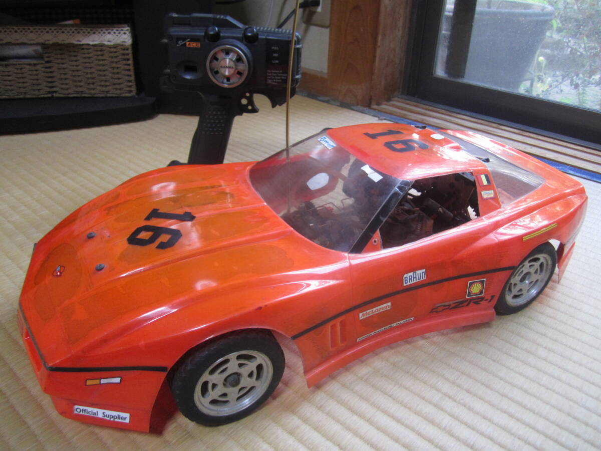 京商 KYOSHO エンジンラジコン 1/10 スケール コルベット ZR-1 1989年 昭和レトロ GP R/C ENGINES