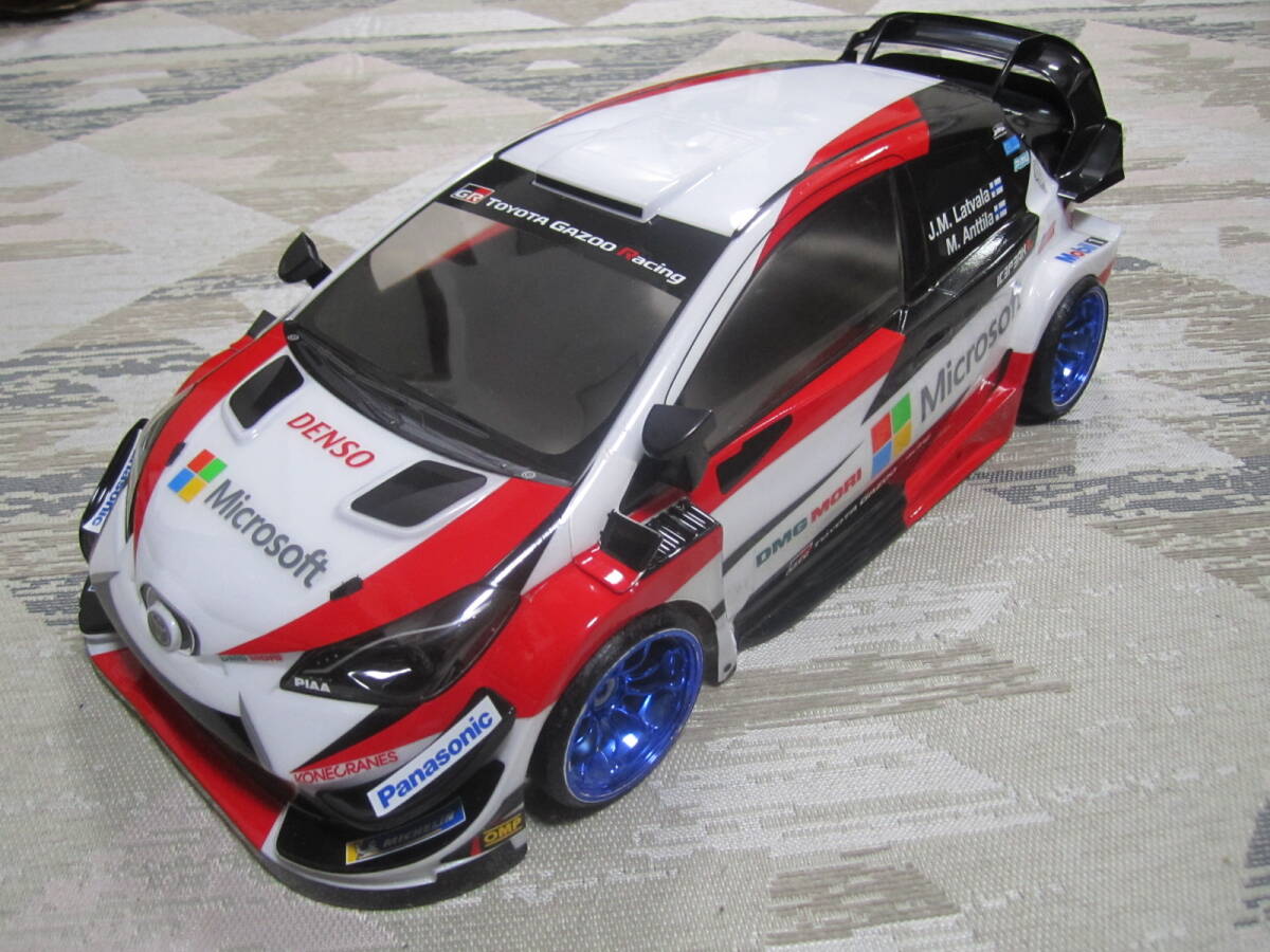 新品 未使用 1/10 タミヤ ガズーレーシング ヤリス WRC ボディ GR YARIS GAZOO Racing 展示品 TOYOTA TAMIYA R/C BODY 穴開け無 最安提供_画像1