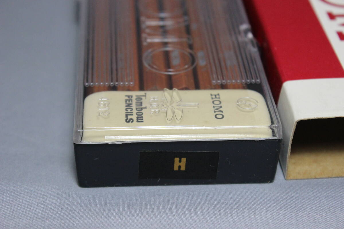 昭和レトロ トンボ鉛筆 ホモ HOMO-GRAPH H 1ダース プラケース入り 説明書付き 紙サック付き 未使用 廃盤 当時物 の画像6