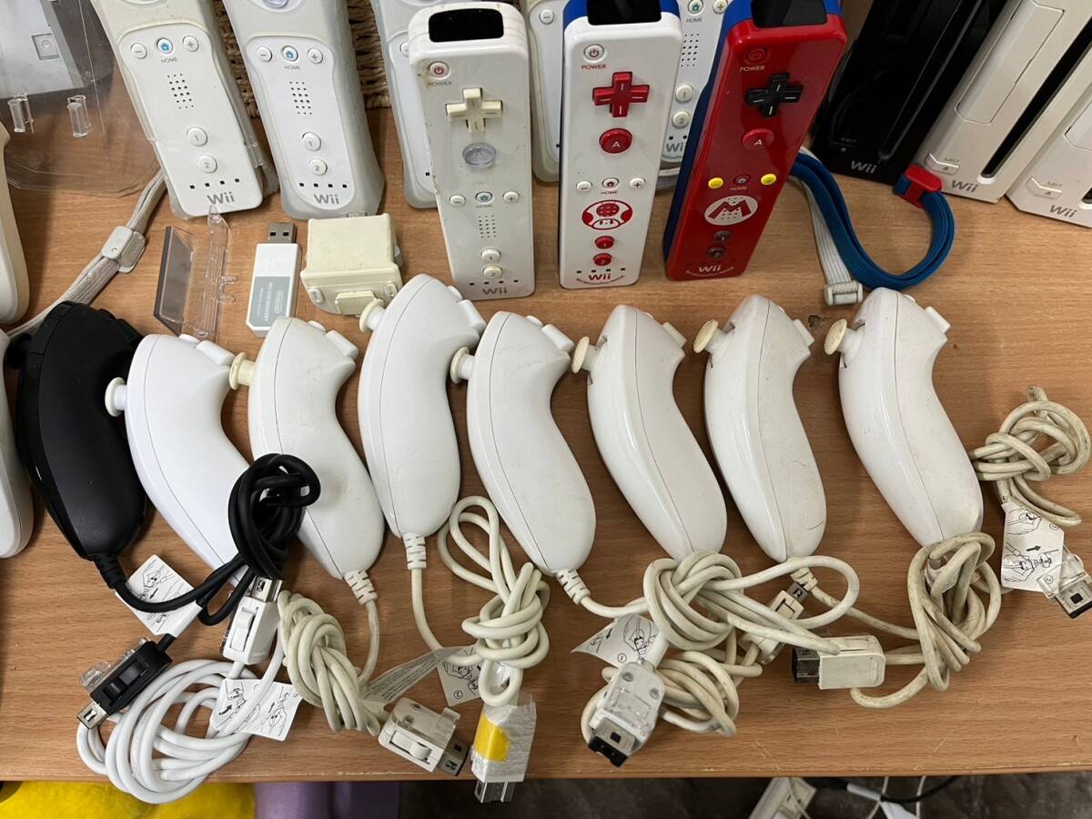  nintendo game machine Wii body controller other together Junk 