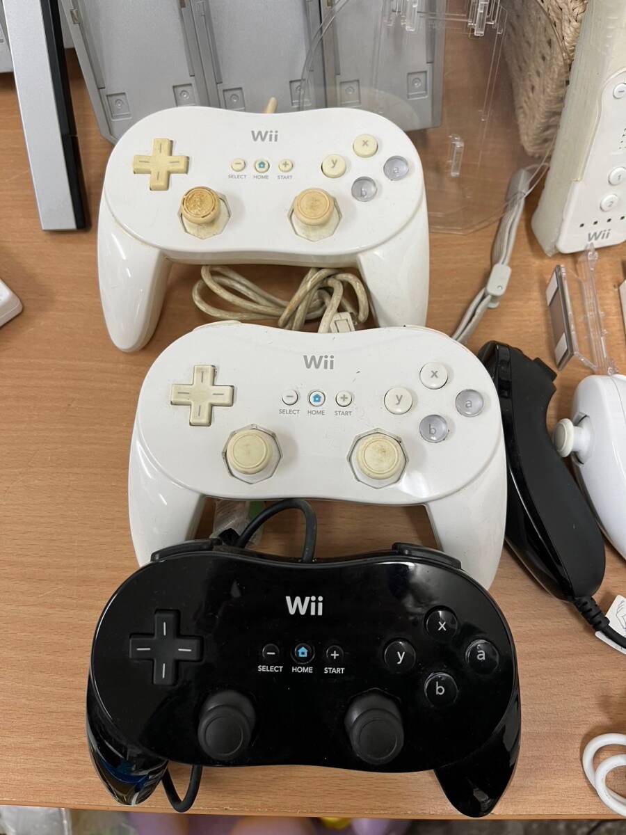  nintendo game machine Wii body controller other together Junk 