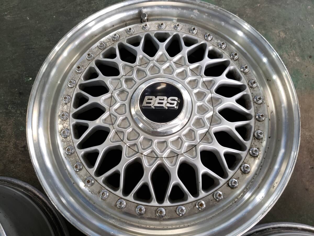 旧車　BBS　ホイール１台分　１６インチ　８J　＋４２　ＰＤＣ１１４．３　セルシオ１０系　エスティマ　_画像4