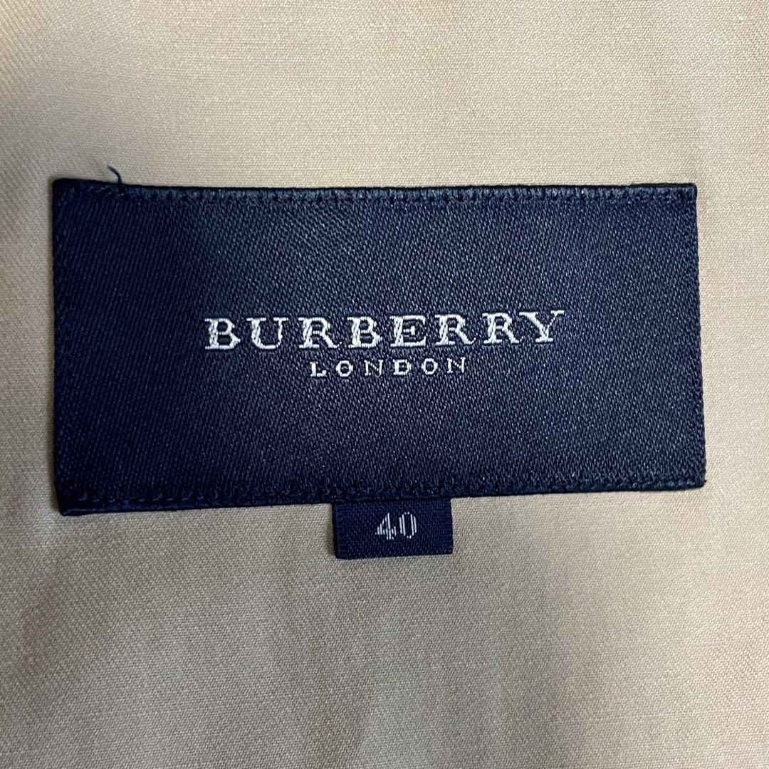 【バーバリーロンドン】BURBERRY LONDON　テーラードジャケット ベージュ ノバチェック メタル 40　L　三陽商会_画像7