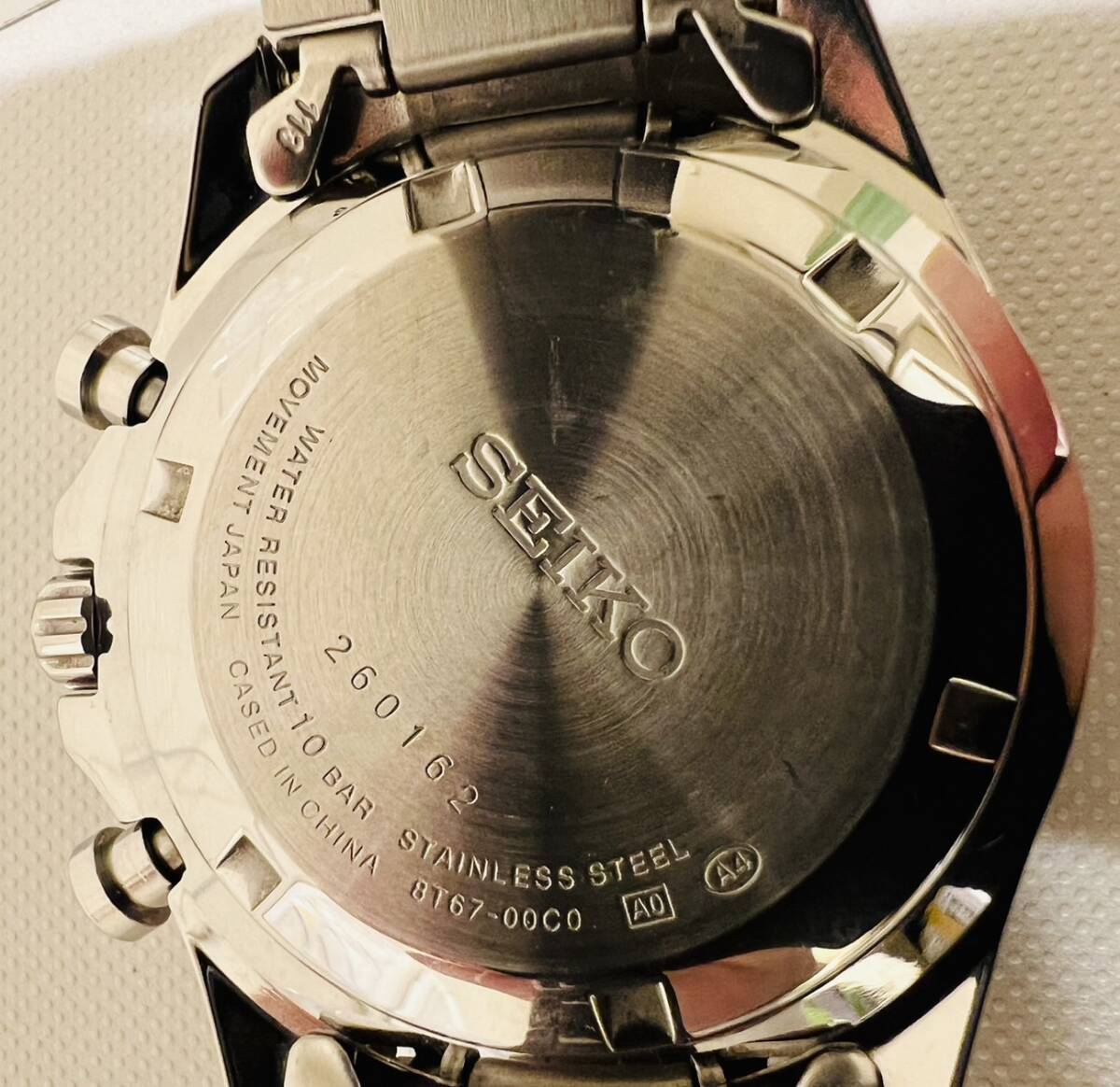 【KJ-3537SK】1円～ SEIKO セイコー 8T67-00C0 スピリット クロノグラフ メンズ クォーツ コレクション 腕時計 メンズ 動作未確認の画像6