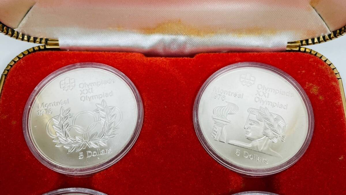 【TK12901KM】1円スタート 1976年 モントリオールオリンピック 記念銀貨 ケース付き コレクション 記念 雑貨 オリンピック の画像5