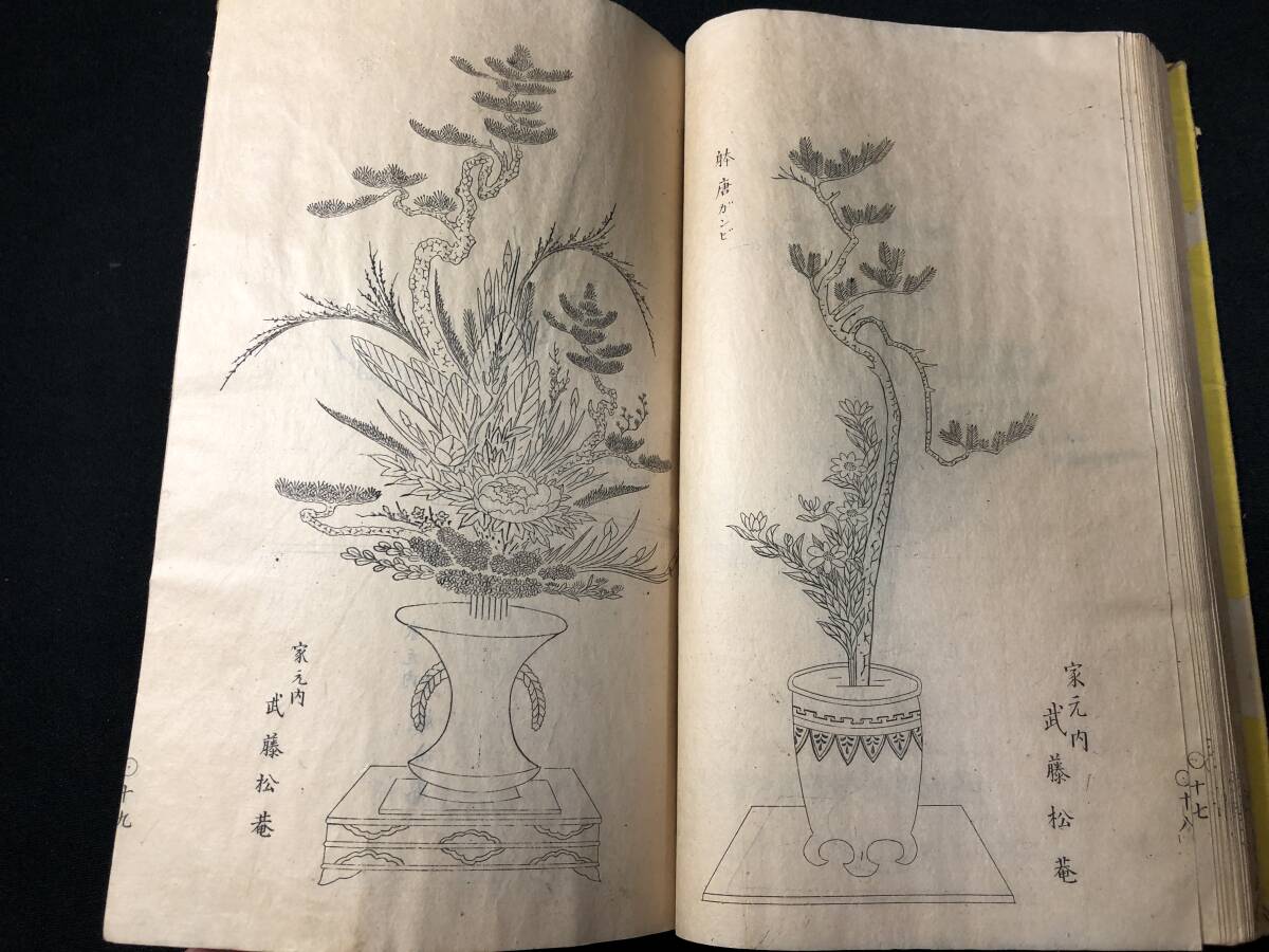 3086華道 絵入 絵本 画譜 ■花心粧■ 明治期 銅版画 銅版 版画 和本浮世絵ukiyoe古書古文書和書古本古典籍骨董古美術