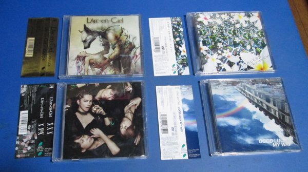 Y74）L'Arc～en～ciel　5点　シングルCD＋DVD　GOOD LUCK MY WAY、BLESS、CHASE、XXX　ラルクアンシエル　hyde ken tetsuya yukihiro_画像1