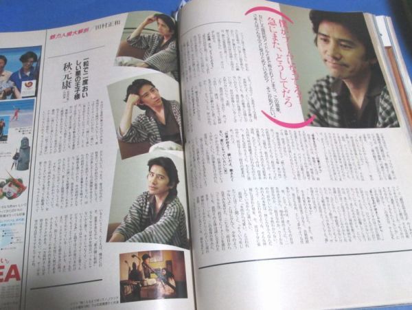 青71）ジャンク品 痛み大 MORE モア1987年9月号 陣内孝則、田村正和、岩城滉一、篠ひろ子、ダイアナ妃、岩崎宏美、紺野美沙子、山咲千の画像10