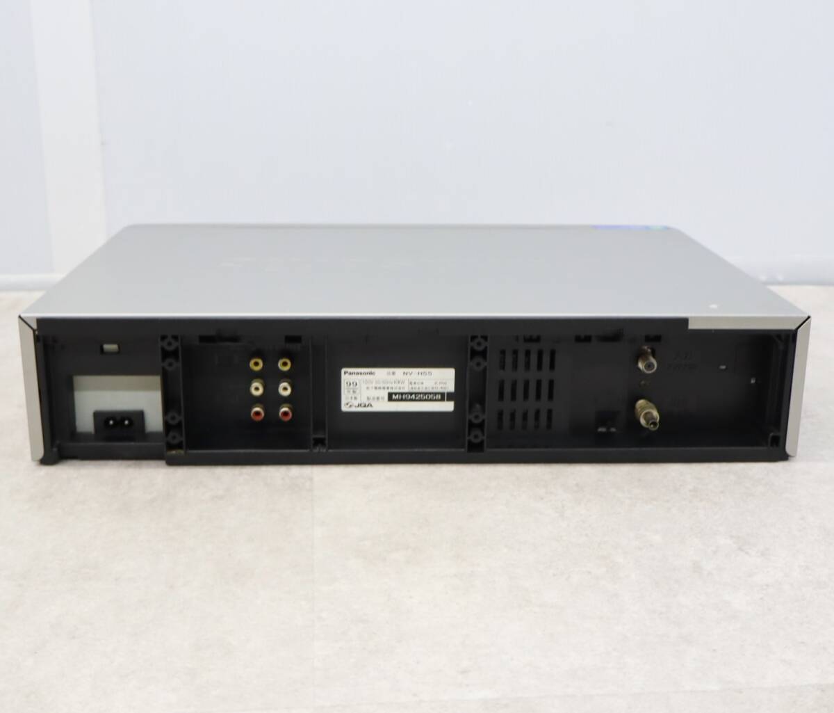 △VHS再生OK リモコン付き｜VHSビデオデッキ｜Panasonic パナソニック NV-H55 SUPER DRIVE Hi-Fi STEREO｜ ■O9261の画像7