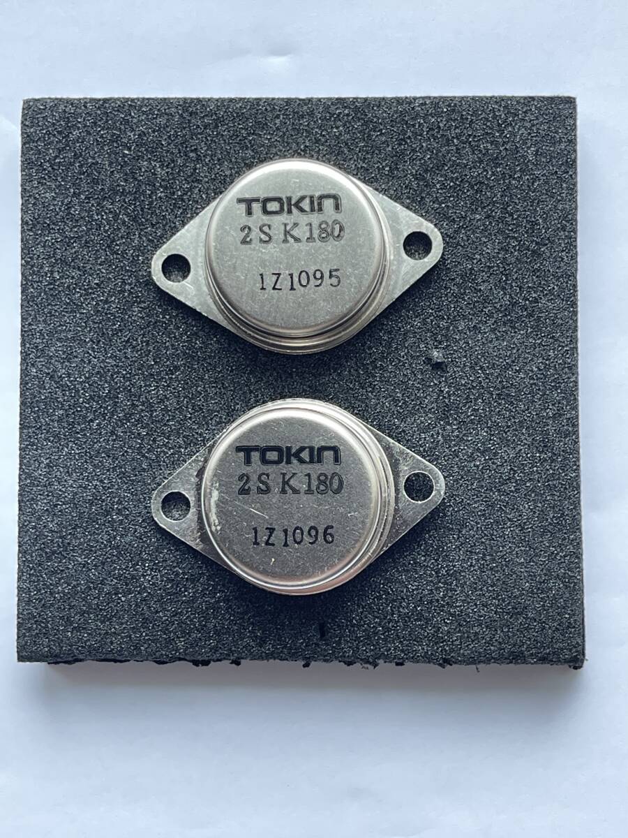 TOKIN/to- gold V-FET/SIT 2SK180 2 шт такой же один Rod серийный полосный номер новый товар * не использовался ①(2SK77 подобие устройство YAMAHA B-1 для ремонта . как?)