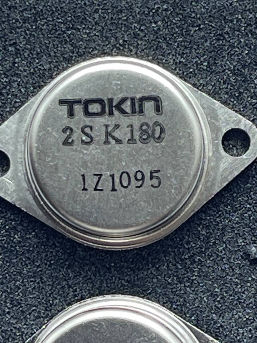 TOKIN/to- gold V-FET/SIT 2SK180 2 piece same one Rod serial ream number new goods * unused ①(2SK77 similarity device YAMAHA B-1 for repair . how?)