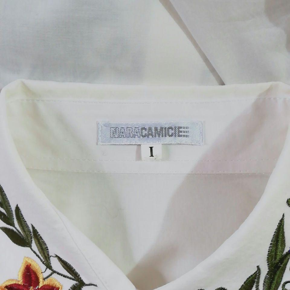 ナラカミーチェ　極上美品　花柄　刺繍　Мサイズ　長袖シャツ_画像8