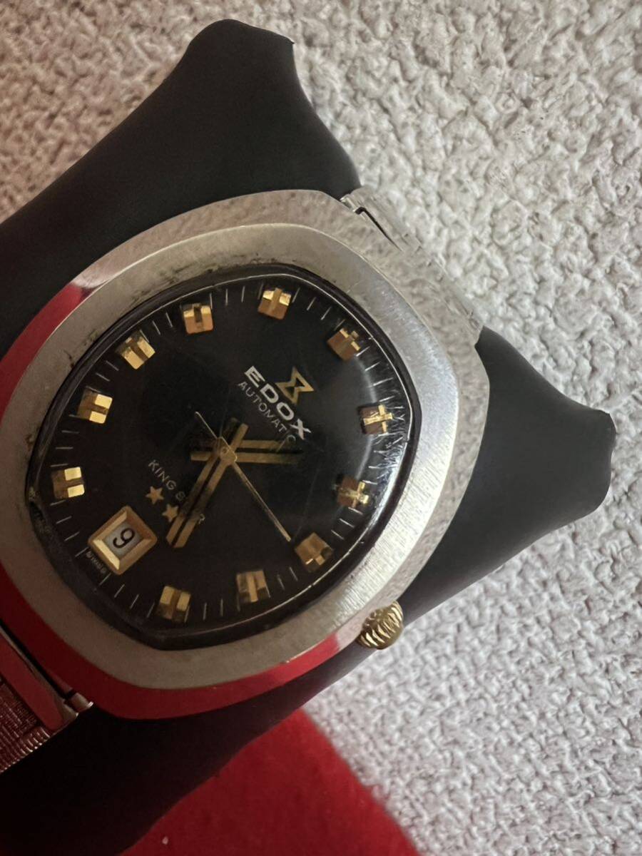 JP1176＊時計 腕時計 EDOX AUTOMATIC KING STAR 200249 動作品＊の画像3