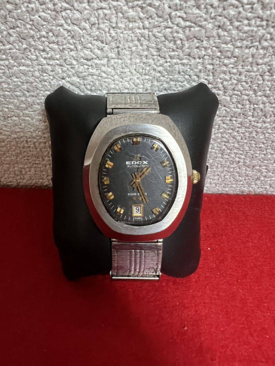JP1176＊時計 腕時計 EDOX AUTOMATIC KING STAR 200249 動作品＊の画像1