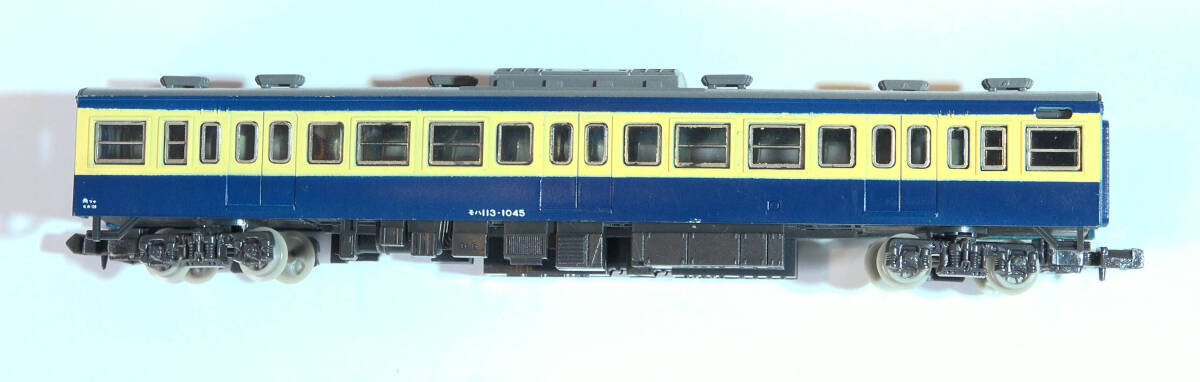 【G42D51】TOMIX「モハ113‐1000番台旧製品　横須賀色」ケースなし　113系近郊形電車　中古Nゲージ　ジャンク_画像3