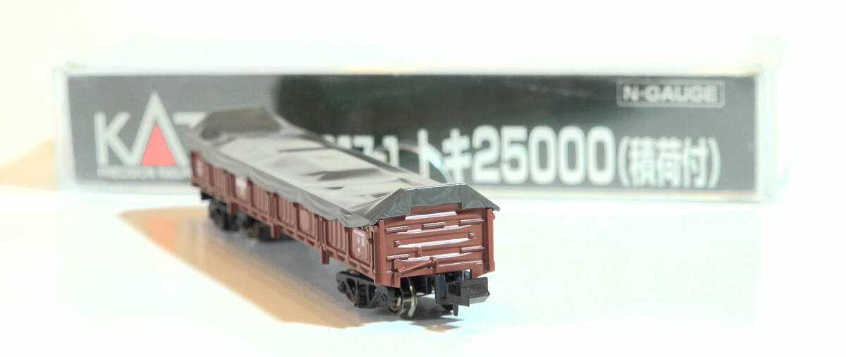 【G42F35】KATO「No.8017-1 トキ25000（積荷付）」ケース付き 国鉄無蓋貨車 中古Nゲージ ジャンクの画像8