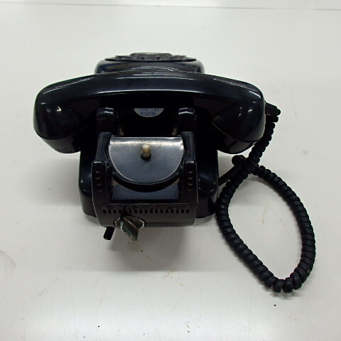 １円スタート アンティーク 激レア 黒電話 TETE-GOL 600 ダイヤル式電話 4-301