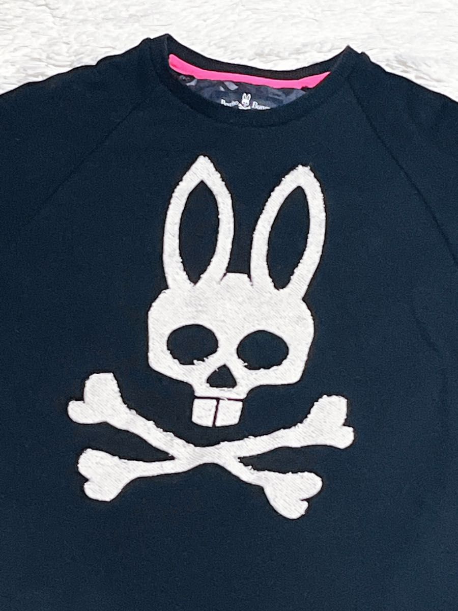 Psycho bunnyサイコバニー　半袖　厚手　Tシャツ　ブラック　黒　M