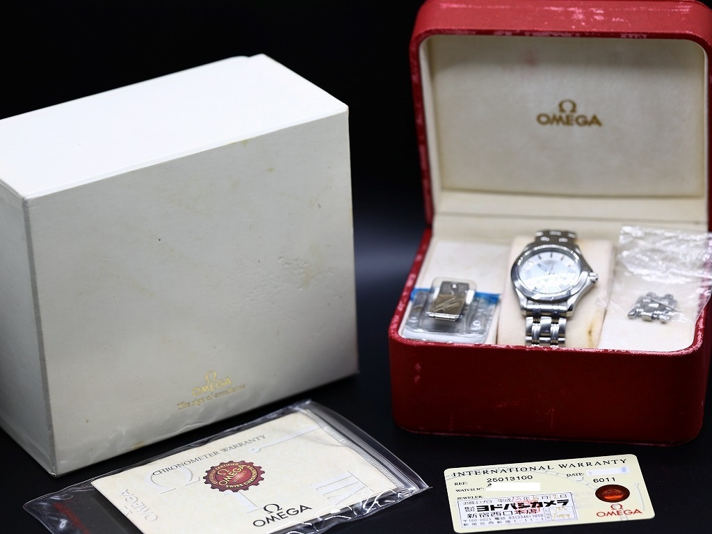 【中古】 オメガ OMEGA SS 腕時計 SEAMASTER 120 シーマスター クロノメーター ステンレススチール 25013100 シルバー メンズの画像1