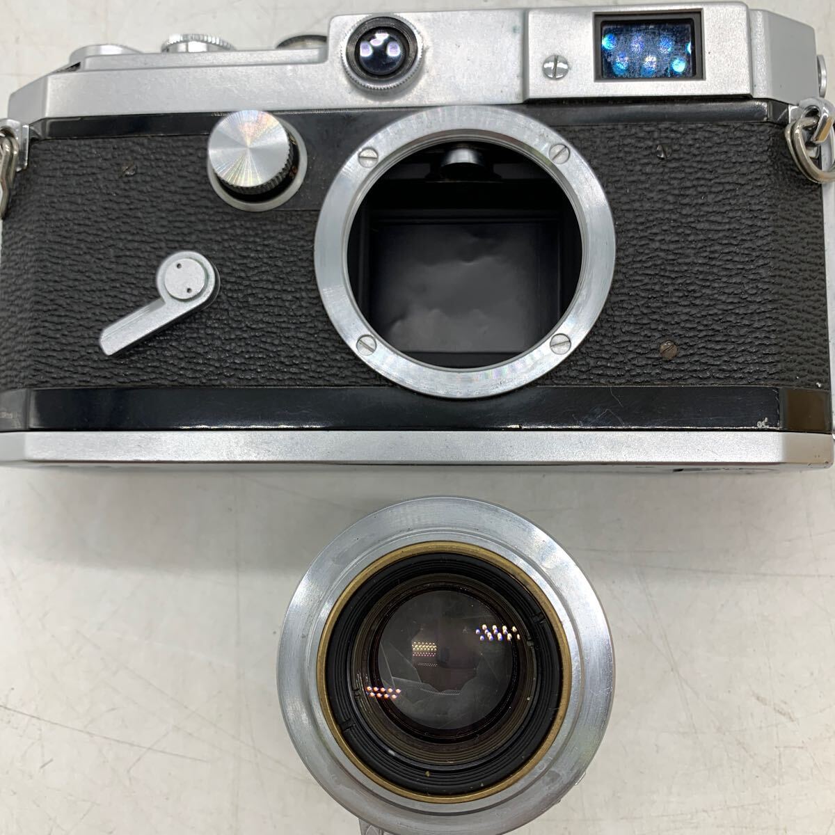6-3-21■ Canon キャノン MODEL L2 レンズ付 LENS 50mm F1.8 レンジファインダー フィルムカメラ ジャンク シャッター未確認 現状品渡の画像9