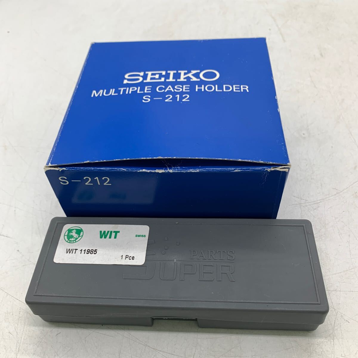 6-4-31■時計修理工具 S-212 SEIKO セイコー 時計工具 強力保持器 万能ケースホルダー 時計工具 ３点支持裏ブタオープナー 現状品渡の画像10