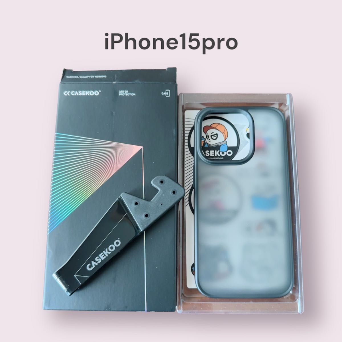 CASEKOO iPhone 15 Pro 用 ケース 耐衝撃 マットブラック|Yahoo CASEKOO iPhone 15 Pro 用 ケース 耐衝撃 マットブラック|Yahoo