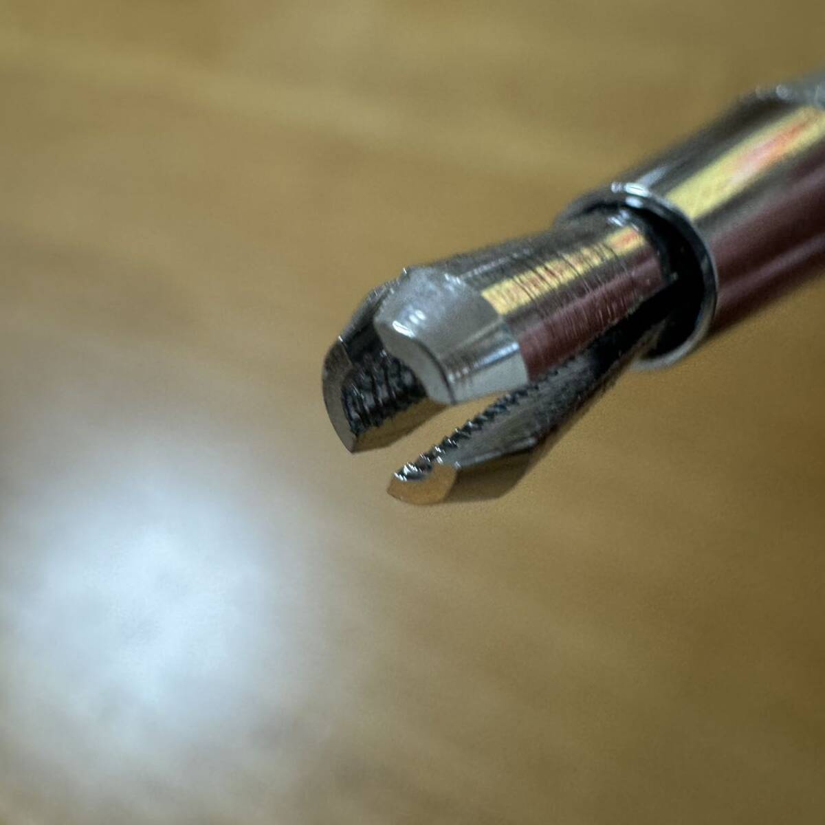 新品 廃盤 MITSUBISHI 三菱鉛筆 uni ユニ 芯ホルダー 2.0mm ドロップ式 初期型 昭和レトロの画像7