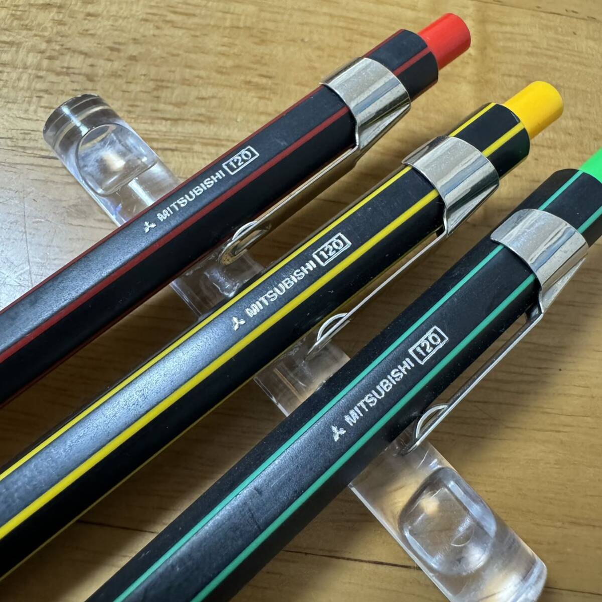 新品 廃盤 MITSUBISHI 三菱鉛筆 uni ユニ BOXY ヴォクシー ボールペン 3本セット 昭和レトロの画像6