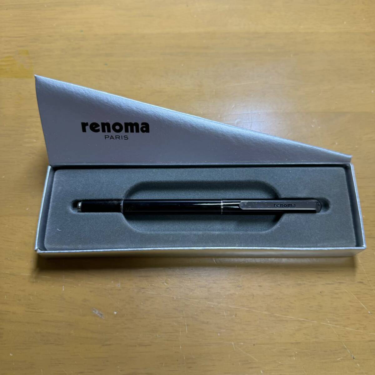 新品 廃盤 Pentel ぺんてる renoma レノマ 水性 ボールペン RER50A-A ブラックマーブル軸 昭和レトロ_画像9