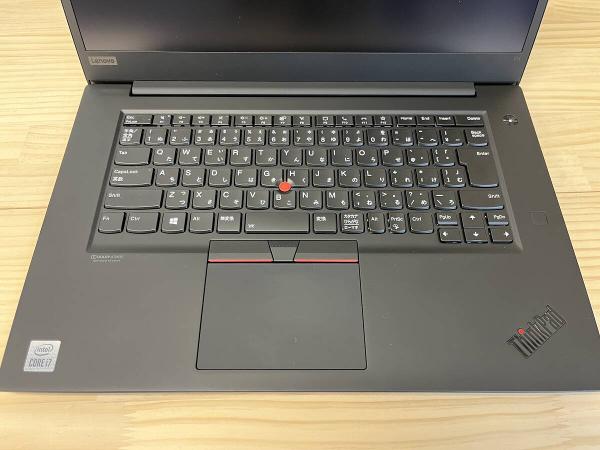 Lenovo ThinkPad P1 Gen3 20TJS0EX00 i7 SSD512GB メモリ64GB QuadroT1000 15.6型 使用少ないの画像2