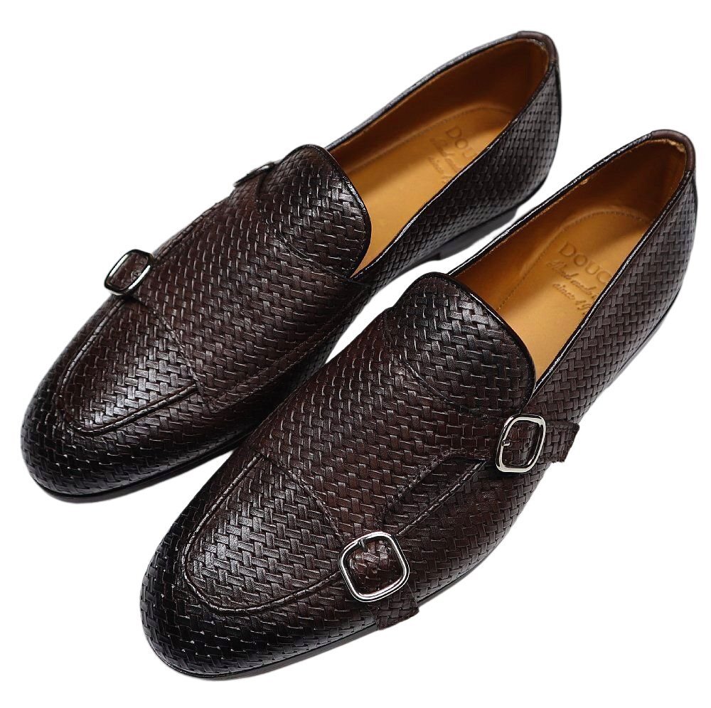  adult man. color .. Ricci ... feeling![ DOUCAL\'S /te.karus(.] beautiful beauty double monk type tea in tore slip-on shoes 39 /.. small pants . Match!