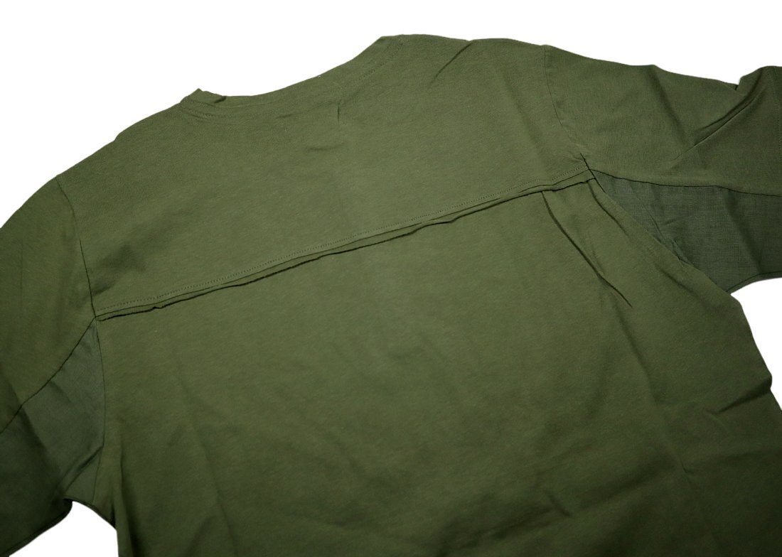 シンプルながらデザインがいい、大人仕様のヘンリーネック！【 SSEINSE / センス (伊 】正面リネン 背面コットン素材の ホワイトTシャツ S_別色の画像です