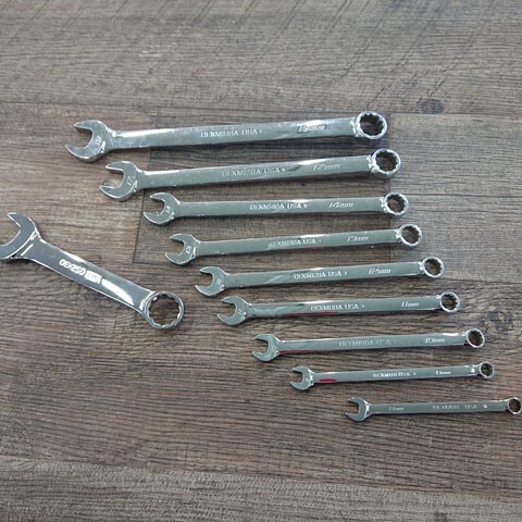 【中古現状品】Snap-on スナップオン OEXM 9本 OEX 1本 メガネレンチ 計10本セット