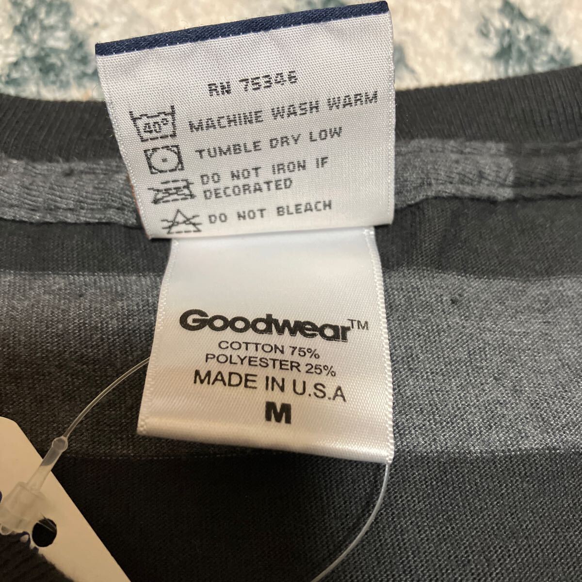 新品　Goodwear グッドウェア　ボーダーポケットTシャツ　M 半袖Tシャツ USA製