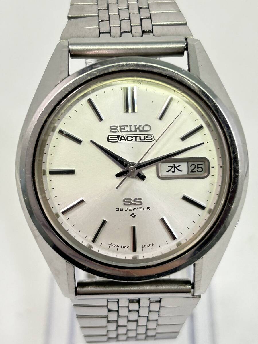 H0604-44 1823【1円スタート】腕時計　セイコー　SEIKO　5　アクタス　ACTUS　6106-7740　25石　デイデイト　自動巻き　メンズ