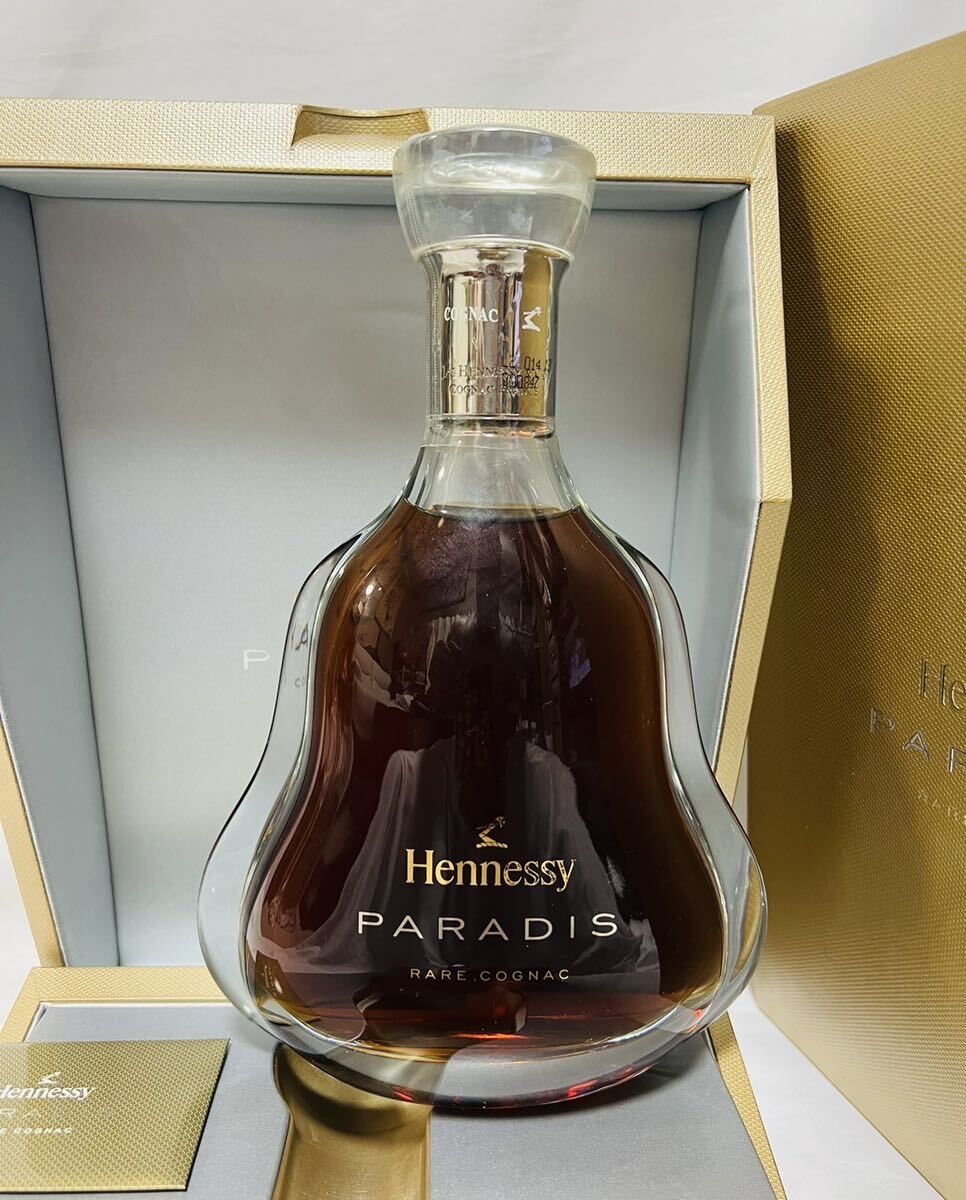Hennessy PARADIS ヘネシー パラディ Rare コニャック クリスタルボトル カード 化粧箱 外カバー付き 未開封 ブランデーの画像1