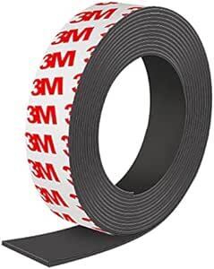 LIKENNY マグネットシート マグネットテープ 粘着テープ ゴム磁石 強力 自由に切れるタイプ 粘着剤付き DIY/クラフの画像1